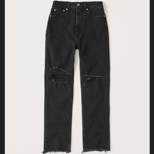 Abercrombie Ultra High Rise Ankle Straight Jeans